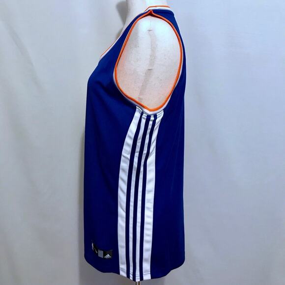Adidas NWOT NBA Blue, White, Orange and Grey Jersey Women 2XL - Picture 4 of 10